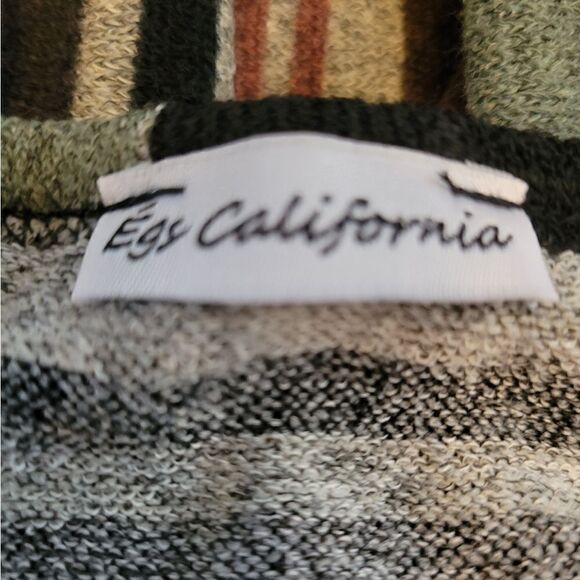 EC EGS CALIFORNIA KNIT STRIPED PULLOVER DRESS W/ POCKETS SZ.M - Picture 3 of 5